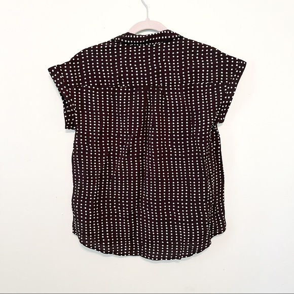 Jachs Girlfriend Top Button Down Shirt Black & White Sz S NWT Patterned - Picture 11 of 13